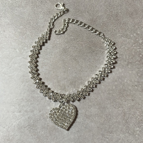 Heart Rhinestone Charm Bracelet - Picture 7 of 10